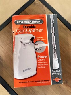 Proctor Silex Electric Can Opener with Knife Sharpener