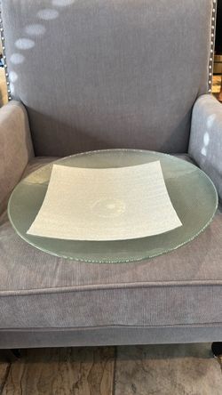 Round Glass Lazy Susan Turntable