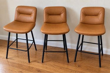 Set of 3 Tan Bar Stools – $120 for all three