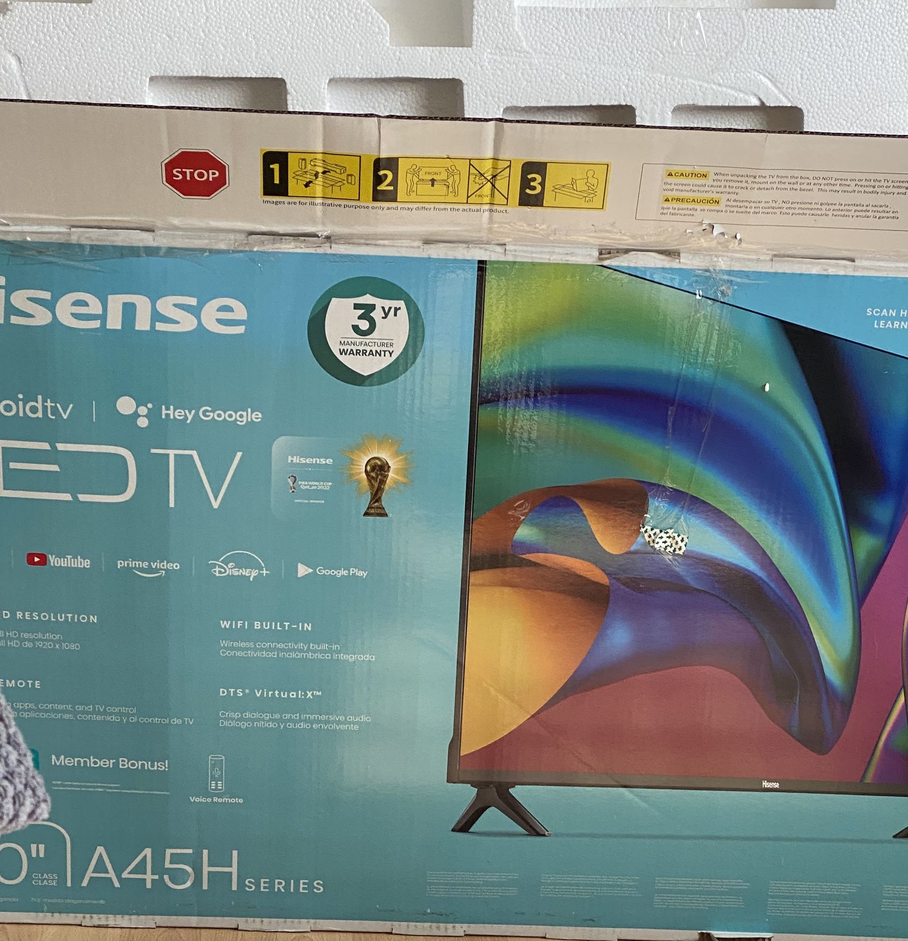FREE Vizio TV No Remote Has Stands NOT SMART tv