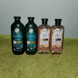 4 Shampoo 13.5oz Herbal Essences Eucalyptus/ White Grapefruit & Mint