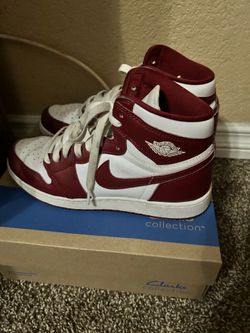 Nike Air Jordan’s wine and white color. Size 7Y