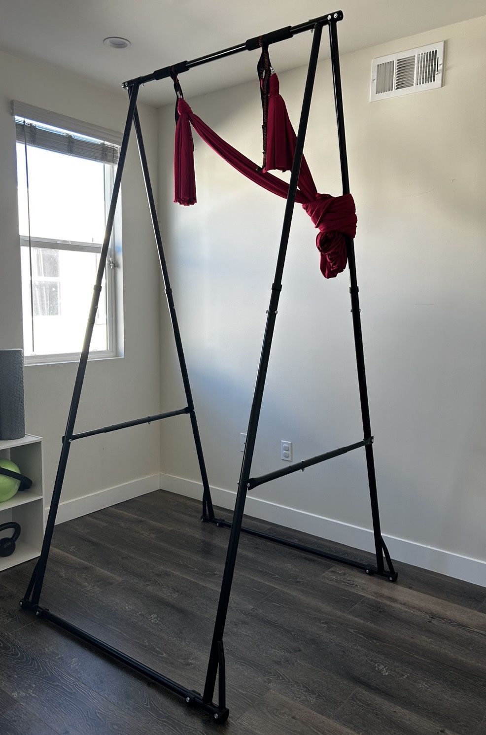 Foldable Pull Up Bar, Aerial Yoga Stand, Frame For Hammock (Indoor/Outdoor)