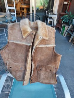 Overland Sheepskin Vest Size XXL