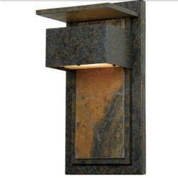 Zephyr 1-Light Muted Bronze Outdoor Wall Lantern 