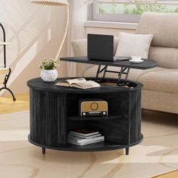 ❤️🔥 #E. 31.5" Round Lift-Top Coffee Table