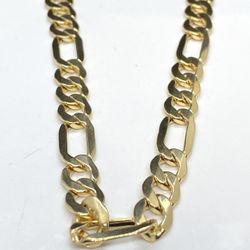 14k Oro Amarillo Linda Cadena Figaro