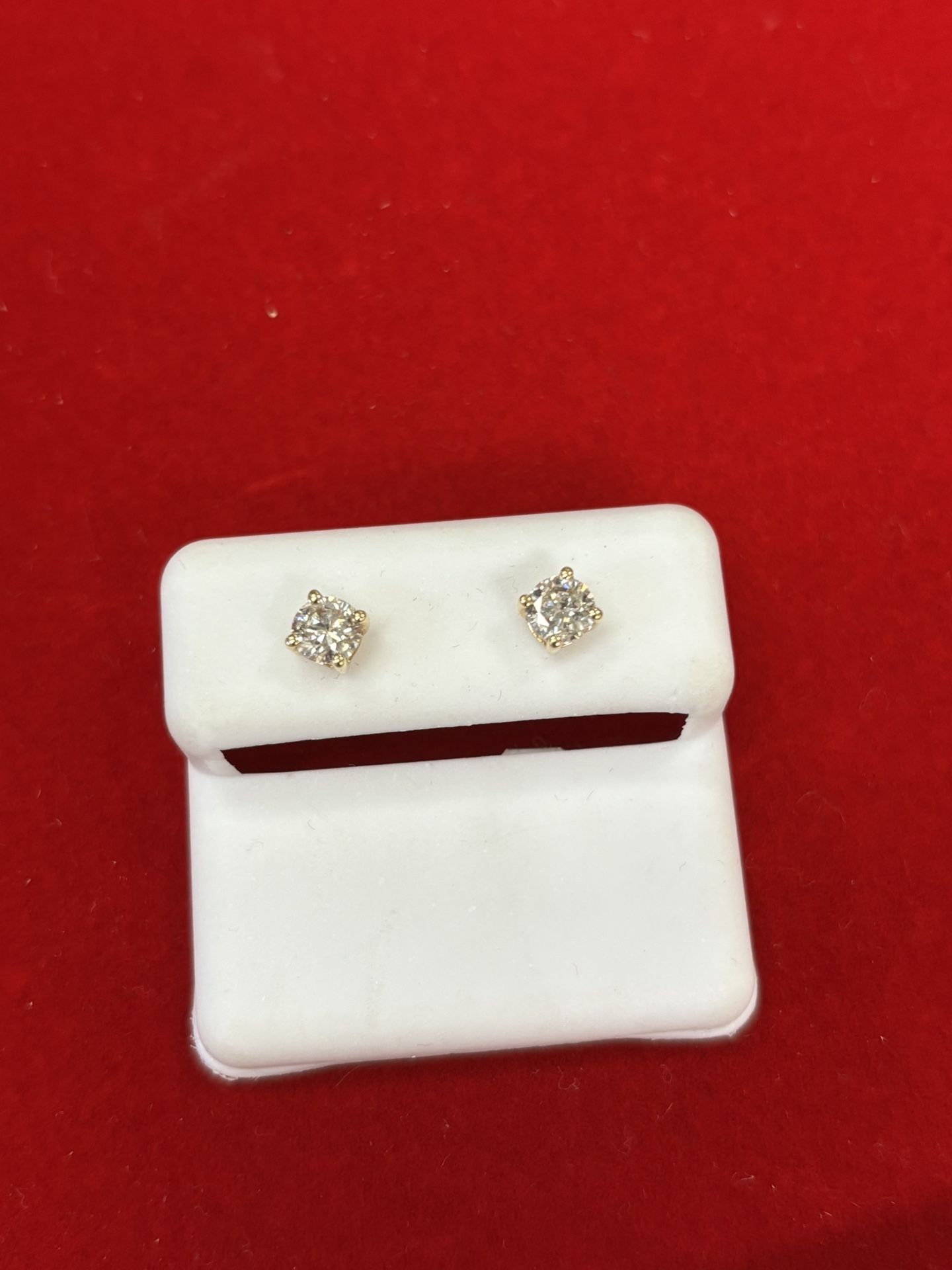 Real 14Kt gold & Diamond Earrings