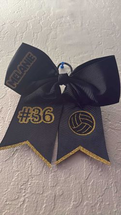 Personalized Volleyball/soccer Bows