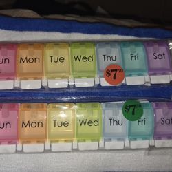 7-Day Pill Organizer, Travel Medicine Box, $5 Each