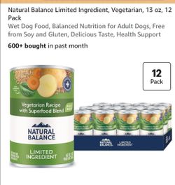 Natural Balance Limited Ingredient Wet Dog Food 12-Pack