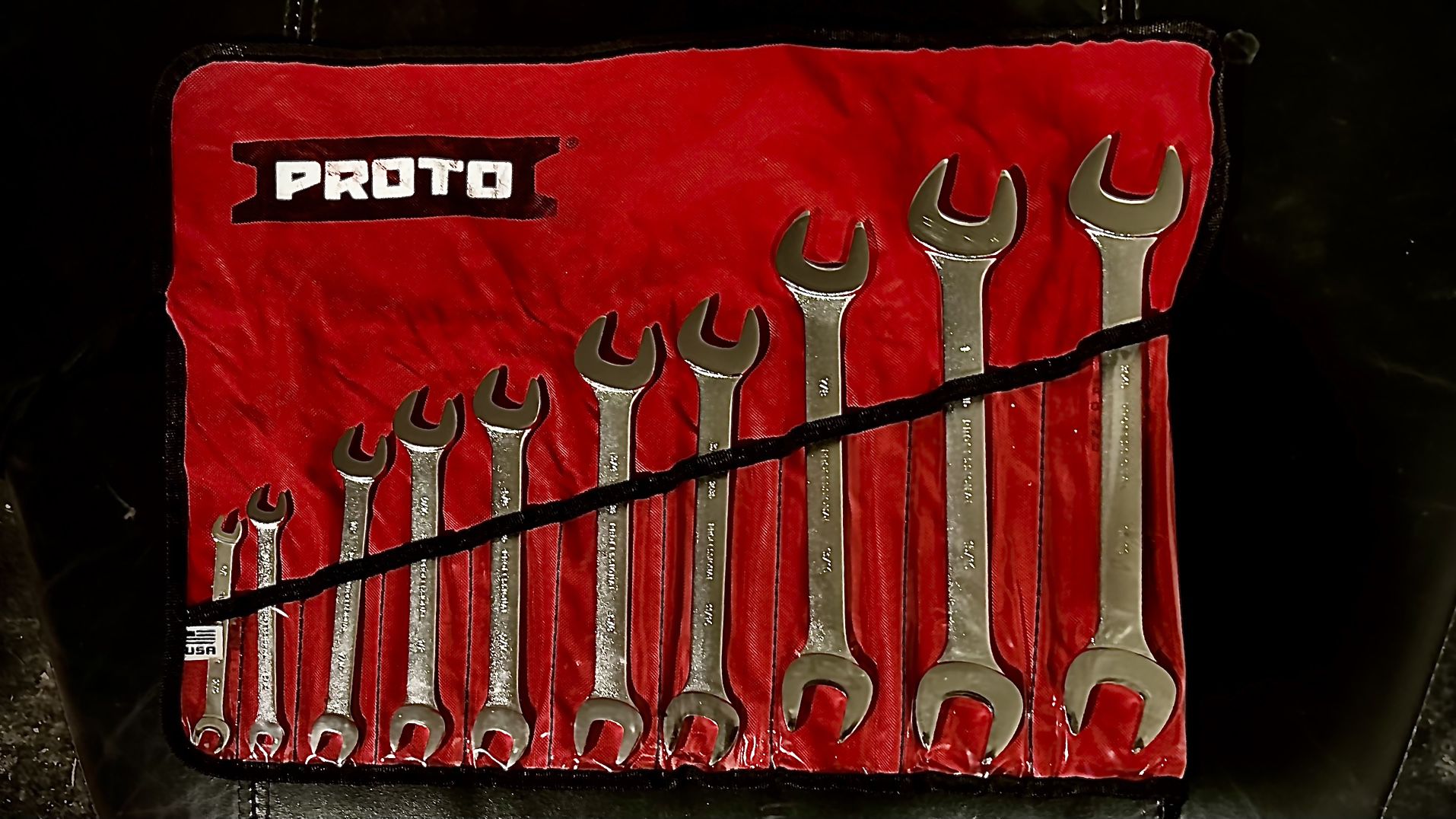 Proto Double Open End 10 Pc Wrench Set