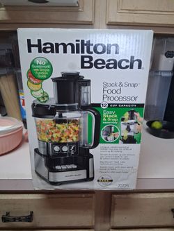 Hamilton Beach Stack &Snap Food Processor -never opened