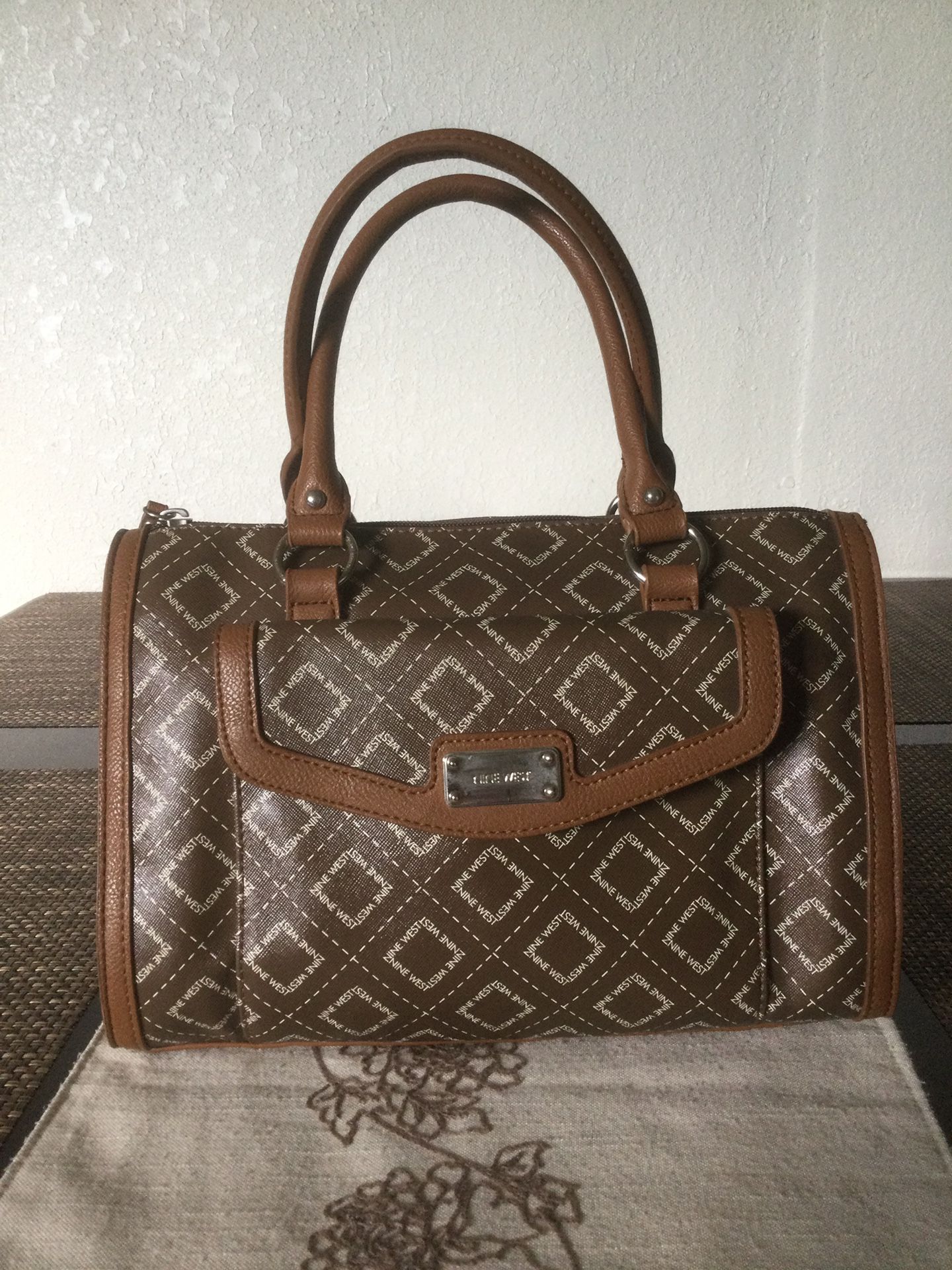 NINE WEST PURSE, BROWN COLOR 