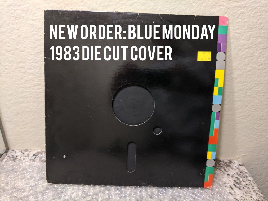 New Order: Blue Monday/The Beach (12") Die-Cut Quest USA/Factory 73 VG+ 1983