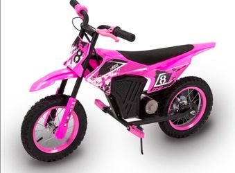 Pink 12V Mini Electric Child Dirt Bike, Battery Powered Toy Motorcycle
