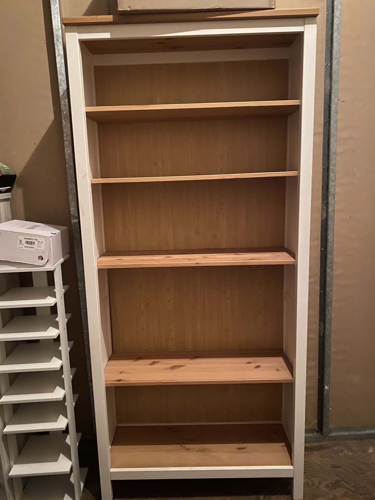 Tall White Book Shelf