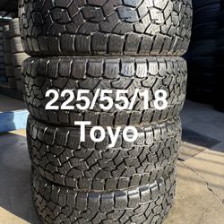 225/55/18 (4) Toyo Open Country A/T 2
