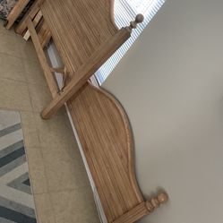 Full Size Bed. All Finished Wood. Same with the end tables. Over 1500 In Furniture. 450 For Everything. Can Be Sold Separately.