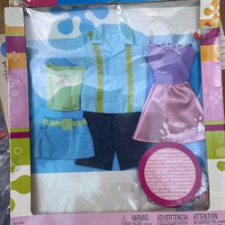 New Barbie & Ken 3 Outfit Fashion Pack 2003 