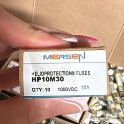 Mersen Solar PV Fuse 10-Pack (1000VDC 15A/20A/25A/30A) – New