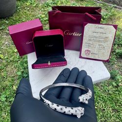 Cartier Silver Bracelet Unisex | PANTHÈRE DE CARTIER BRACELET