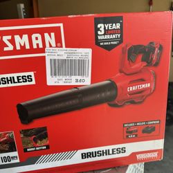 Craftsman  Leaf Blower With 4.0Ah Battery & Charger Included