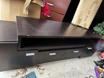 Tv Stand with storage shelves $50
