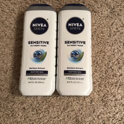 2 Nivea Sensitive Body Washes