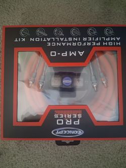 Concept Pro Series 0 Gauge Amp Kit Brand New In The Box