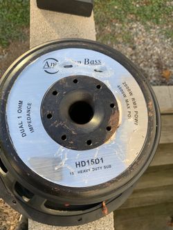 American Bass HD15 with recone kit