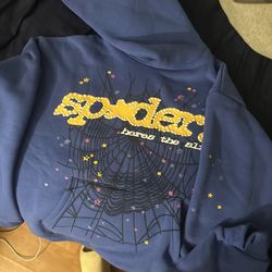 Blue Marina Sp5der Hoodie