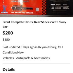 Nissan/ Infiniti Complete Strut Set