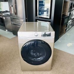 Samsung 7.5-cu ft Stackable Steam Cycle Electric Dryer (Champagne) M3 6K