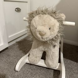 Pottery Barn Lion Rocking Horse 