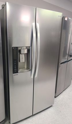 LG Side-by-Side Silver Fridge

