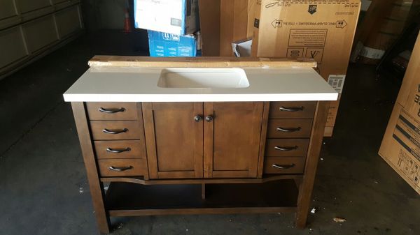 Allen Roth Kingscote Espresso Bathroom Vanity For Sale In San