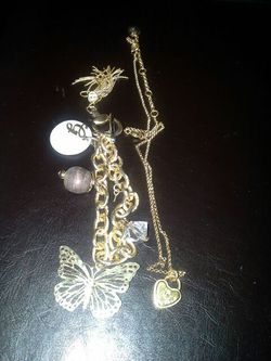 Guess bracelet & Juicy couture necklace