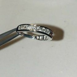 Diamond 14K White Gold Band