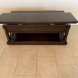 Lift-top coffee table