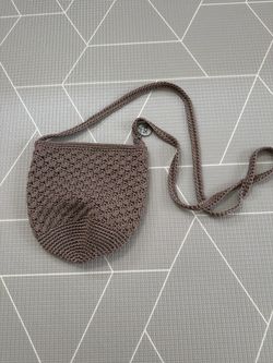 Saks Fifth Avenue Crochet Woven Crossbody Bag