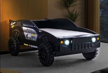 Brand New Black Twin Size Car Design Bed Frame