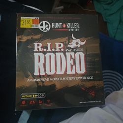 Hunt A Killer  R.i.P At The Rodeo Boardgame.