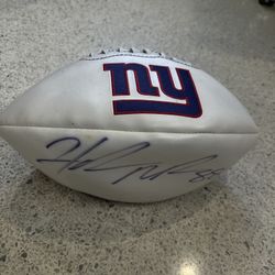 NFL New York Giants Hakeem Nicks Signed Ball