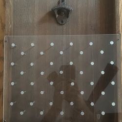 Wooden Drink O Rama Wall Hanging Shot Party Fun Game Man Cave Bar Bottle Opener