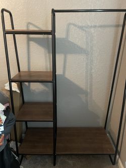 Clothes Rack With Shelves