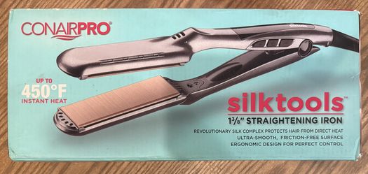 Contain Pro Silk tools 1 3/8” Straightening Flat Iron 345525 CPSK123 Rare