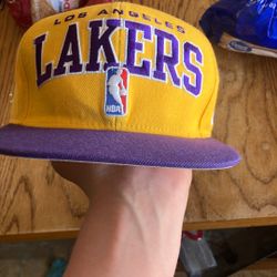 Laker Hat Snap Back There Is A Very Lil Rip In The Brim From cleaning It
