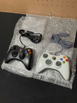 New Zamia 2 Pack Wired Controller for Xbox 360, Compatible W/ Xbox 360/PC Windows 10/8/7, W/ Upgraded Joystick, Double Vibration, 2.5mm Headphone Jack