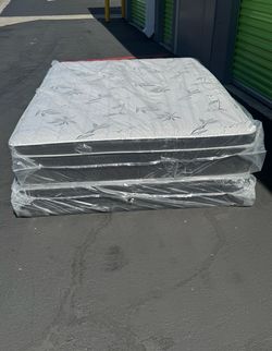New Queen Mattress & Box Spring Bamboo PillowTop